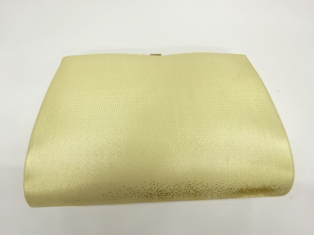  リサイクル　襷に草花・古典柄模様織出し和装バッグ